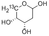2-DEOXY-D-[5-13C]ERYTHRO-PENTOSE结构式
