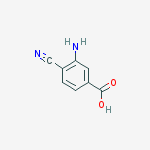 Structure of 3-amino-4-cyanobenzoic acid