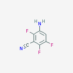 3-Amino-2,5,6-trifluorobenzonitrile结构式