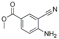 Structure of Benzoic acid, 4-aMino-3-cyano-, Methyl ester