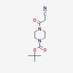 Structure of T-BUTYL 4-(CYANOACETYL)-1-PIPERAZINECARBOXYLATE
