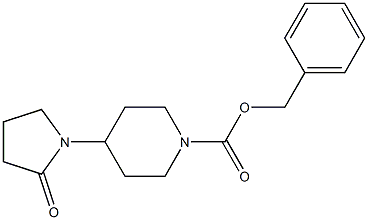 Structure of Benzyl 4-(2-oxopyrrolidin-1-yl)piperidine-1-carboxylate