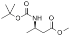 BOC-R-3-氨基丁酸甲酯结构式