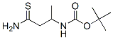 Structure of Carbamic acid, (3-amino-1-methyl-3-thioxopropyl)-, 1,1-dimethylethyl ester,