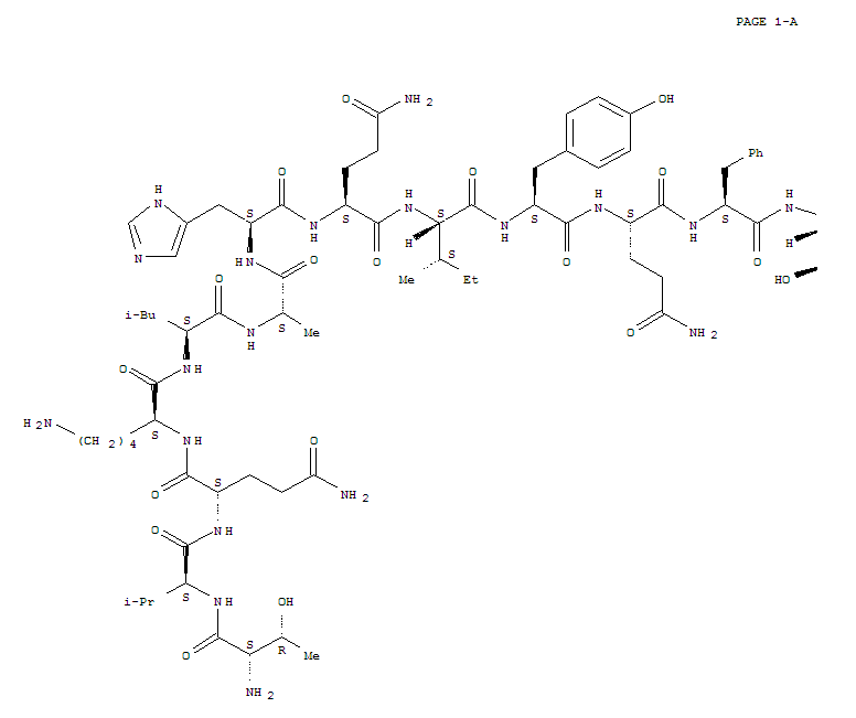Structure of ADRENOMEDULLIN (22-52) (HUMAN)