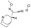 Structure of (2E)-2-[(8R)-1-azabicyclo[2.2.2]oct-8-yl]-2-methoxyimino-acetonitrile hydrochloride