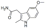 Structure of 2-(5-methoxy-2-methyl-1H-indol-3-yl)acetamide
