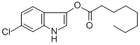 Structure of 6-CHLORO-3-INDOXYL CAPRYLATE