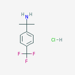 Structure of 2-(4-(Trifluoromethyl)phenyl)propan-2-amine hydrochloride