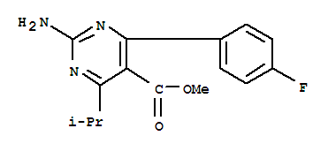 Structure of METHYL 4-(4-FLUOROPHENYL)-6-ISOPROPYL-2-(N-METHYLMETHANESULFONAMIDO)]PYRIMIDINE-5-CARBOXYLATE