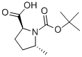 Structure of (2S,5R)-N-Boc-5-methylpyrrolidine-2-carboxylic acid
