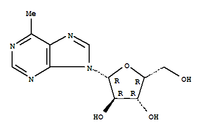 6-Methyl-9-b-D-xylofuranosylpurine结构式