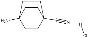 Structure of 4-aminobicyclo[2.2.2]octane-1-carbonitrile hydrochloride