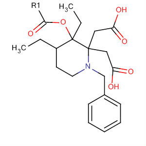 4,4-Piperidinediacetic acid, 1-(phenylmethyl)-, diethyl ester结构式