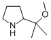Structure of pyrrolidine, 2-(1-methoxy-1-methylethyl)-
