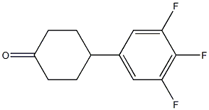 Structure of Cyclohexanone, 4-(3,4,5-trifluorophenyl)-