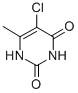 5-氯-6-甲基尿嘧啶结构式