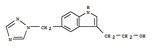 Structure of 2-{5-[(1H-1,2,4-TR IAZOOL-1-YL)METHYL]INDOOL-3-YL}ETHAAN-1-OL