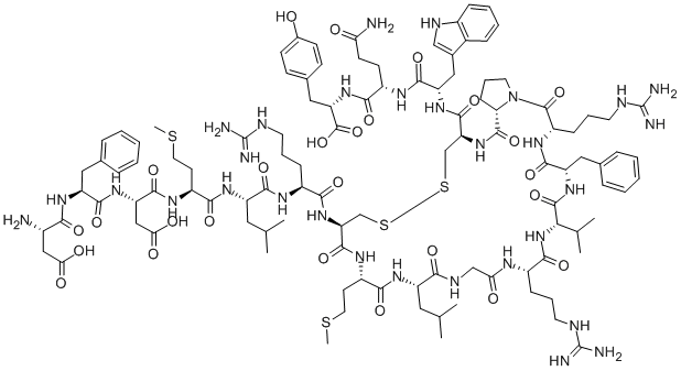 H-ASP-PHE-ASP-MET-LEU-ARG-CYS-MET-LEU-GLY-ARG-VAL-PHE-ARG-PRO-CYS-TRP-GLN-TYR-OH结构式