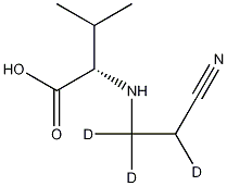 Structure of N-(2-Cyanoethyl-d3)-L-valine
