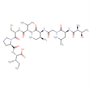 L-Isoleucine,L-threonyl-L-leucylglycyl-L-isoleucyl-L-valyl-L-cysteinyl-L-prolyl-结构式