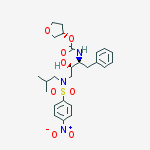 Structure of [(1S,2R)-3-[[(4-Nitrophenyl)sulfonyl](2-methylpropyl)amino]-2-hydroxy-1-phenylmethyl)propyl]carbamic Acid, (3S)-Tetrahydro-3-furanyl Ester