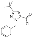 Structure of 1-BENZYL-3-(TERT-BUTYL)-1H-PYRAZOLE-5-CARBONYL CHLORIDE