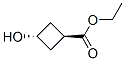 Structure of CYCLOBUTANECARBOXYLIC ACID 3-HYDROXY-,ETHYL ESTER,TRANS-