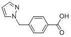 Structure of 4-(1H-PYRAZOL-1-YLMETHYL)BENZOIC ACID