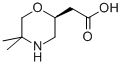 Structure of (2S)-(+)-5,5-DIMETHYL-2-MORPHOLINEACETIC ACID