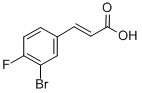 Structure of 3-BROMO-4-FLUOROCINNAMIC ACID