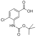 Structure of N-BOC-3-AMINO-4-CHLOROBENZOIC ACID