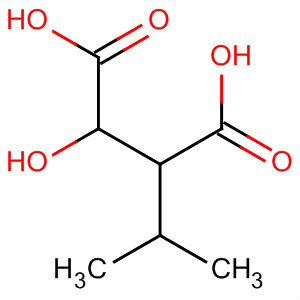 Structure of Butanedioic acid, 2-hydroxy-3-(1-methylethyl)-