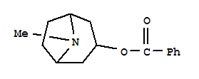 8-Azabicyclo[3.2.1]octan-3-ol,8-methyl-, 3-benzoate结构式