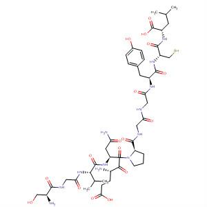 Structure of L-Leucine,L-serylglycyl-L-valyl-L-a-glutamyl-L-asparaginyl-L-prolylglycylglycyl-L-tyrosyl-L-cysteinyl-