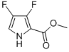 Structure of 1H-Pyrrole-2-carboxylicacid, 3,4-difluoro-, methyl ester