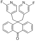 Structure of 10,10-BIS[(2-FLUORO-4-PYRIDINYL)METHYL]-9(10H)-ANTHRACENONE