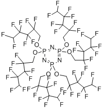Structure of HEXAKIS(1H,1H,5H-OCTAFLUOROPENTOXY)PHOSPHAZINE