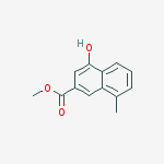 methyl 4-hydroxy-8-methyl-naphthalene-2-carboxylate结构式