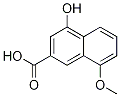 2-Naphthalenecarboxylic acid, 4-hydroxy-8-methoxy-结构式