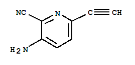 Structure of 2-Pyridinecarbonitrile,3-amino-6-ethynyl-