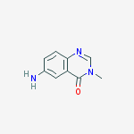 6-amino-3-methylquinazolin-4-one结构式