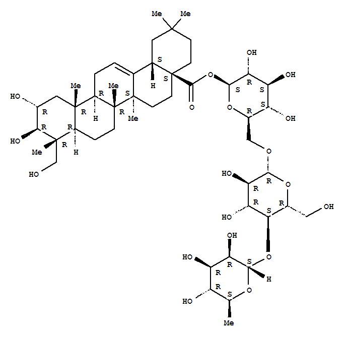 Chemical structure of ScheffoleosideA