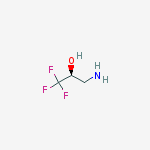 (2S)-3-amino-1,1,1-trifluoropropan-2-ol结构式