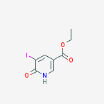 Structure of ethyl 5-iodo-6-oxo-1,6-dihydropyridine-3-carboxylate