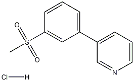 Structure of 3-(3-Methanesulfonyl-phenyl)-pyridine Hydrochloride