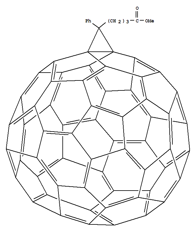 Structure of (6,6)-PHENYL C61 BUTYRIC ACID METHYL ESTER, >99%