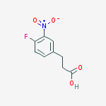 Structure of 3-(4-FLUORO-3-NITROPHENYL)PROPIONICACID