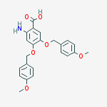 Structure of 2-Amino-4,5-bis((4-methoxybenzyl)oxy)benzoic acid