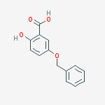 Benzoic acid, 2-hydroxy-5-(phenylmethoxy)-结构式